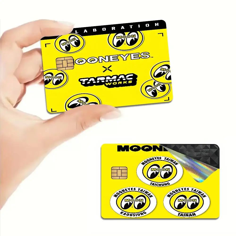 Mooneyes Amine Game Film Cover Sticker Case for Small Chip Credit Debit Card Front Side