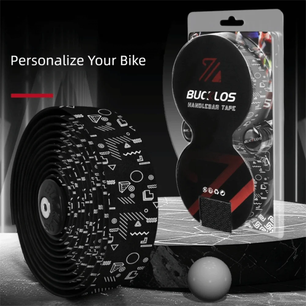 

PU+EVA Bicycle Handlebar Tape With 2 Plugs Black White Handle Bar Wrap Straps Breathable Non-slip Bike Perforated Belt