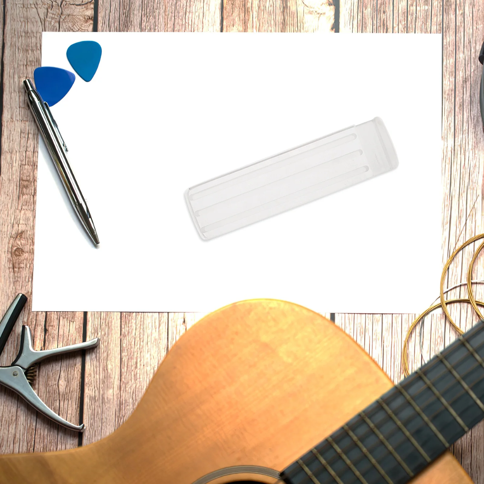 

Guitar Pick Holder Clear Transparent Design for Easy Access and Storage - Compact Pick Display Stand Organizer for Electric