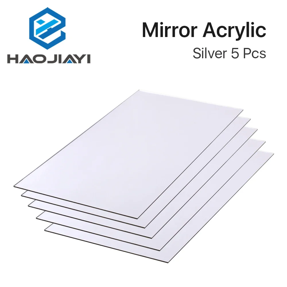 Espejo acrílico 5 uds oro plata 30*60*0,3 cm Material de prueba DIY al por mayor para máquina de corte y grabado Co2