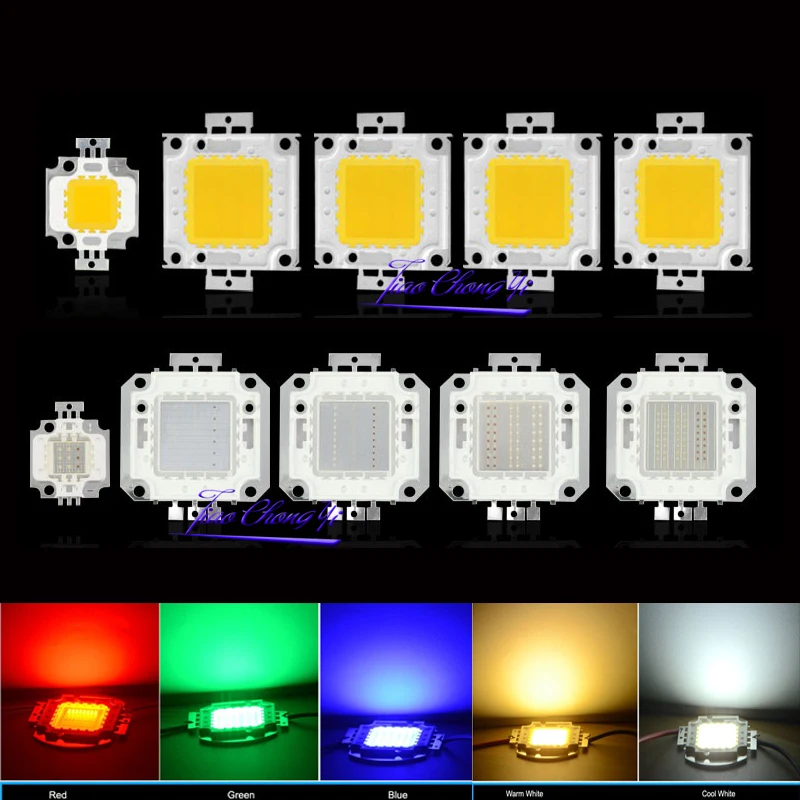 High Power LED light SMD COB Led Chips 10W 20W 50W 100W For Floodlight Lamp Led Spotlight White / Red / Green / Blue / RGB/UV