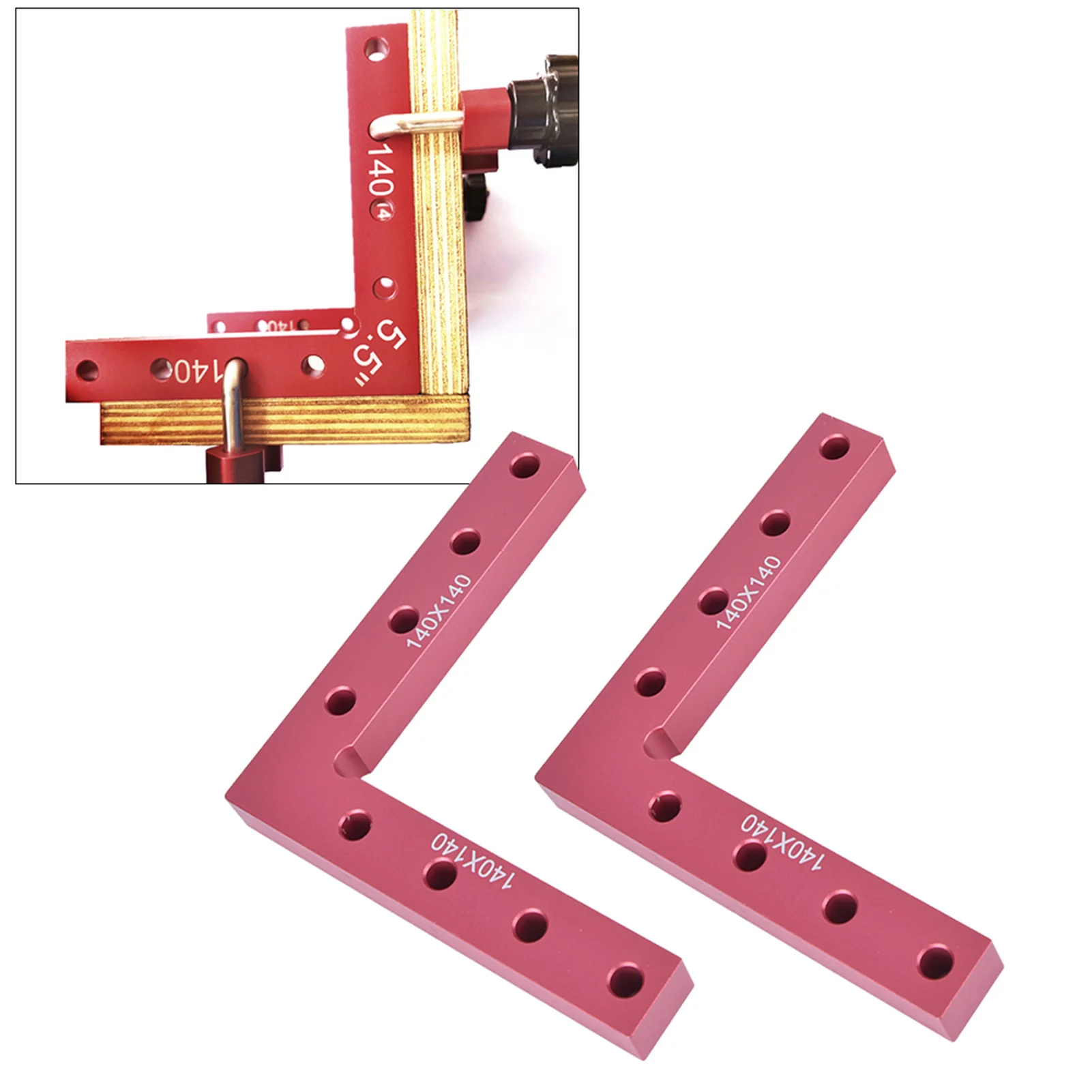

Woodworking Right Angle Fixing Clip L Shape 90 Degrees Ruler Carpenter's Tool Right Angel Clamp Woodworking Tool