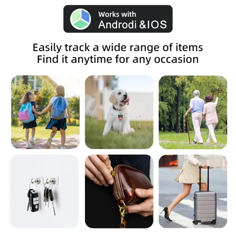 Bluetooth GPS Anti-Lost Tracker Smart Tag Wireless Locator for Car Keys Pet Dog Cat Wallet iOS Android