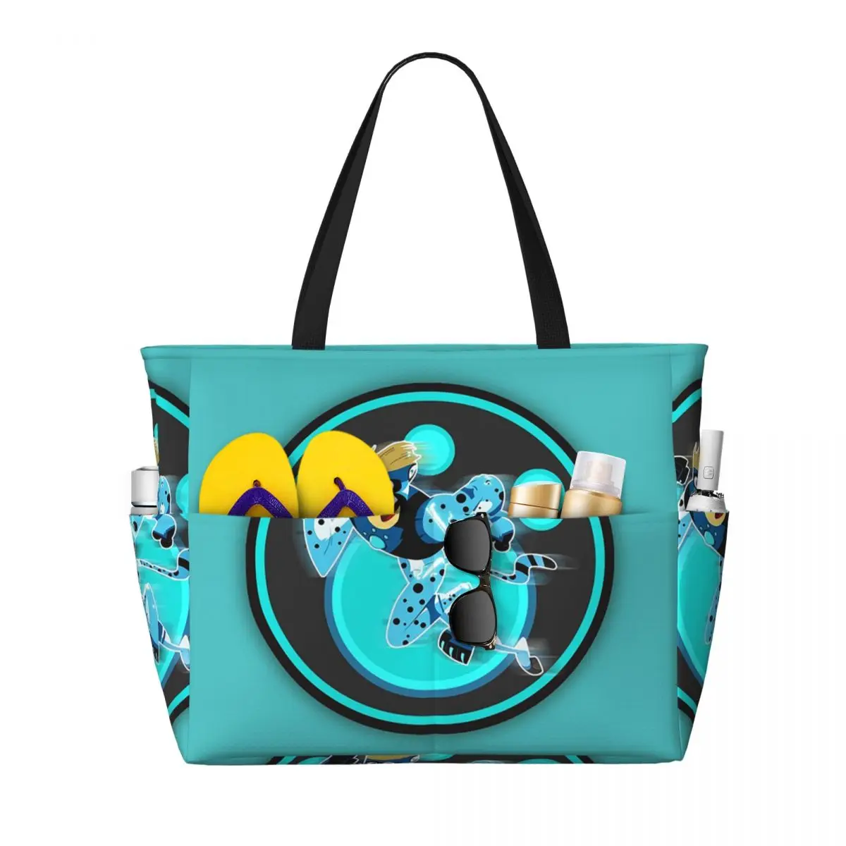 

Wild Kratts Blue Color Beach Tote Bag Sport Gym Yoga Duffle Large Tote Bag Women Travel Bag Fitness bag