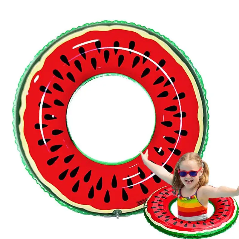 

Watermelon Pattern Swimming Circle Adult Kids Inflatable Mattress Pool Party Swimming Laps Summer Beach Float Kids Water Sports