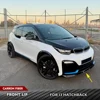Bmw i3 I01 ハッチバック I3 2018-2020 カーボンファイバーフロントバンパーリップあごスポイラー車体キット車のフロントバンパーリップスポイラー 1