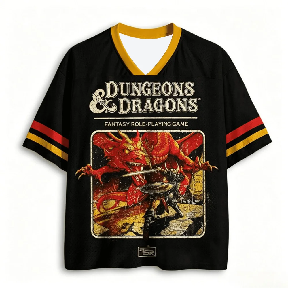 2026 Dragon and Dungeon 3D-Druck Jersey Herren Damen Sommer Sport Oversize T-Shirt Atmungsaktiv Schnelltrocknend Streetwear Kleidung – Detail 6
