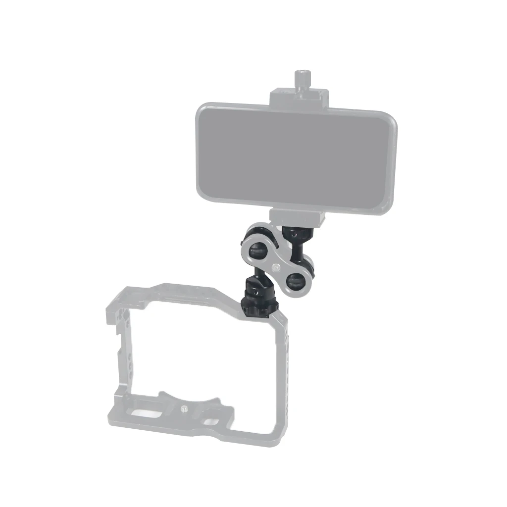 CNC-verstellbare 1-Zoll-Kugelkopfhalterung mit Kaltschuh-Basisadapter, Monitorhalter, magischer Arm für universelle Unterwasser-Action-Kamera – Detail 18