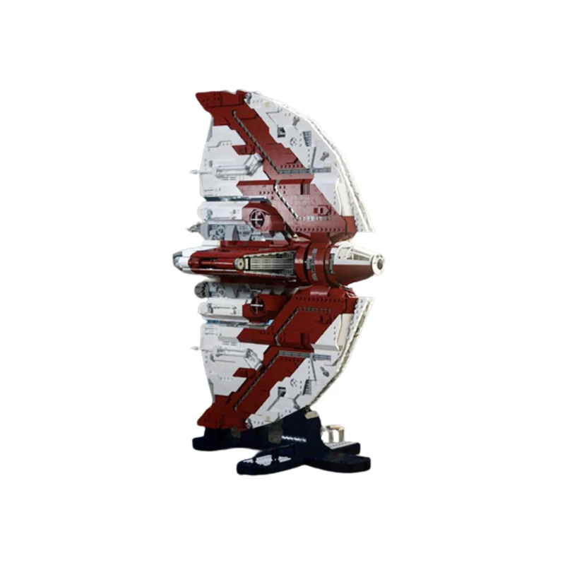 

Space Wars Series Battleship Weapon UCCS T6 Shuttle With Stand Spaceship MOC Building Block Kid Toys DIY Model Brick Xmas Gifts