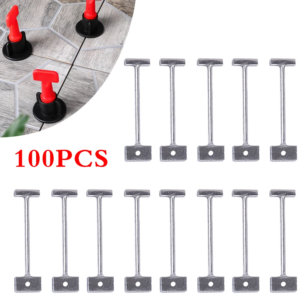 Agujas de acero de repuesto, sistema de nivelación de azulejos de pared y suelo, nivelador, pasador reemplazable, herramientas de construcción de