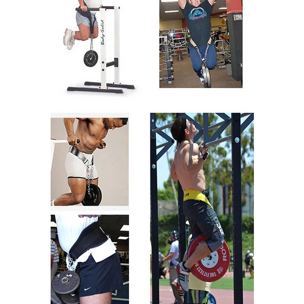

Lifting Dipping Power Belt with 32 Inch Chain Weight Lifting Dip Belt for Bodybuilding Adjustable Weight