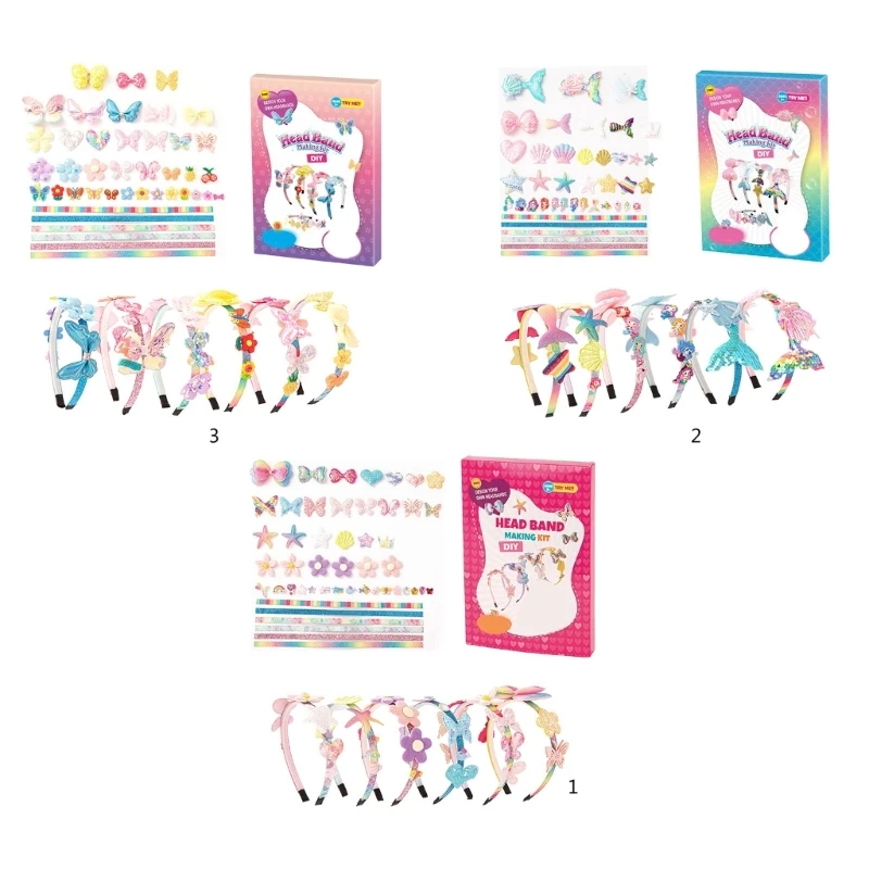 Mädchen-Prinzessin-Stirnband-Set-Kollektion, sicheres und langlebiges Prinzessin-Schmuckkästchen-Spielzeug, zum kreativen