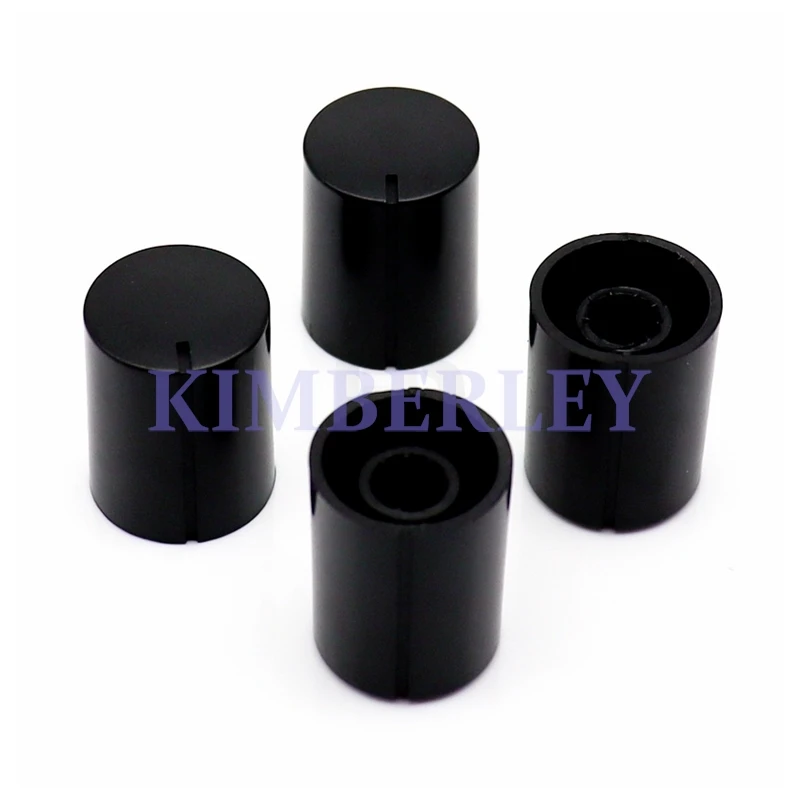 20PCS 16 X 20 Plastic Straight Knob Cap Potentiometer Knob Cap Power Amplifier Volume Adjustment Cap Electronic Switch Cap