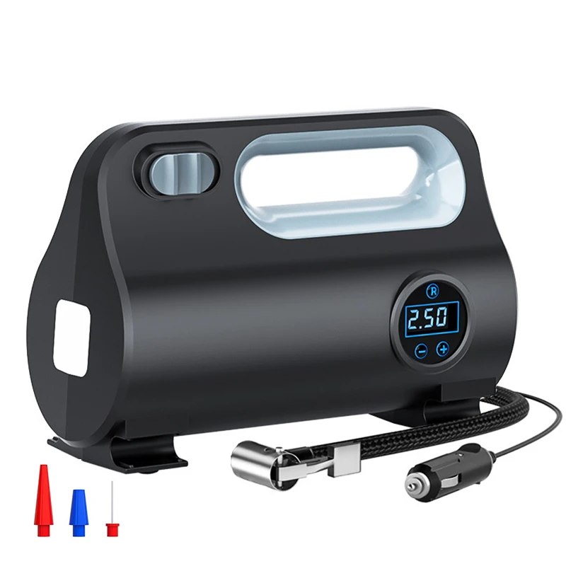Portable Automobile Air Compressor Digital Tire Inflation Pump LED Lamp Tire Compression Pump Compressor for Car Motorcycle