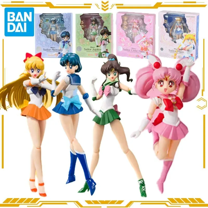 บาบันได ออริจินัล เอส.เอช.ฟิกัวร์อาร์ต เซเลอร์มูน มิซูโนะ อามิ แอคชั่นฟิกเกอร์ของเล่นสำหรับเด็กชายเด็กหญิงของขวัญสะสมโมเดลเครื่องประดับ