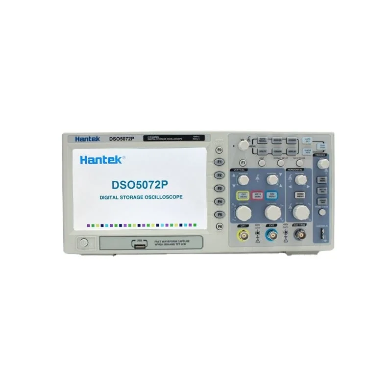 Oscilloscope numérique portable DSO5072P, à 2 canaux, bande passante de 70Mhz, 1gsa/S, 40K, signal Tft, forme de golf, Wvga, Usb