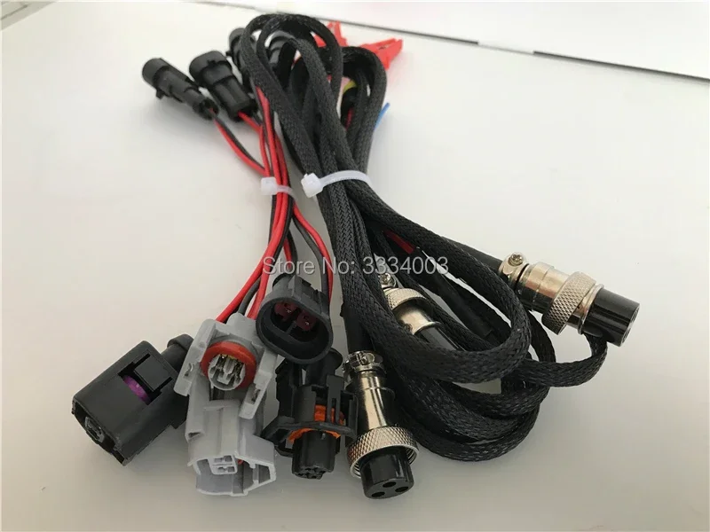 high pressure common rail test bench piezo injector and pump connect wire plugs for BOSCH DENSO DELPHI SIMENS