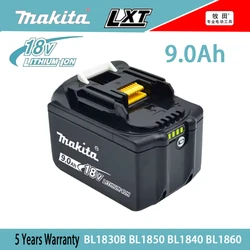 100% genuine Makita battery 18v 9000mAh BL1860 BL1850B BL1850 BL1840 BL1830 battery and charger 18v replacement power tool batte