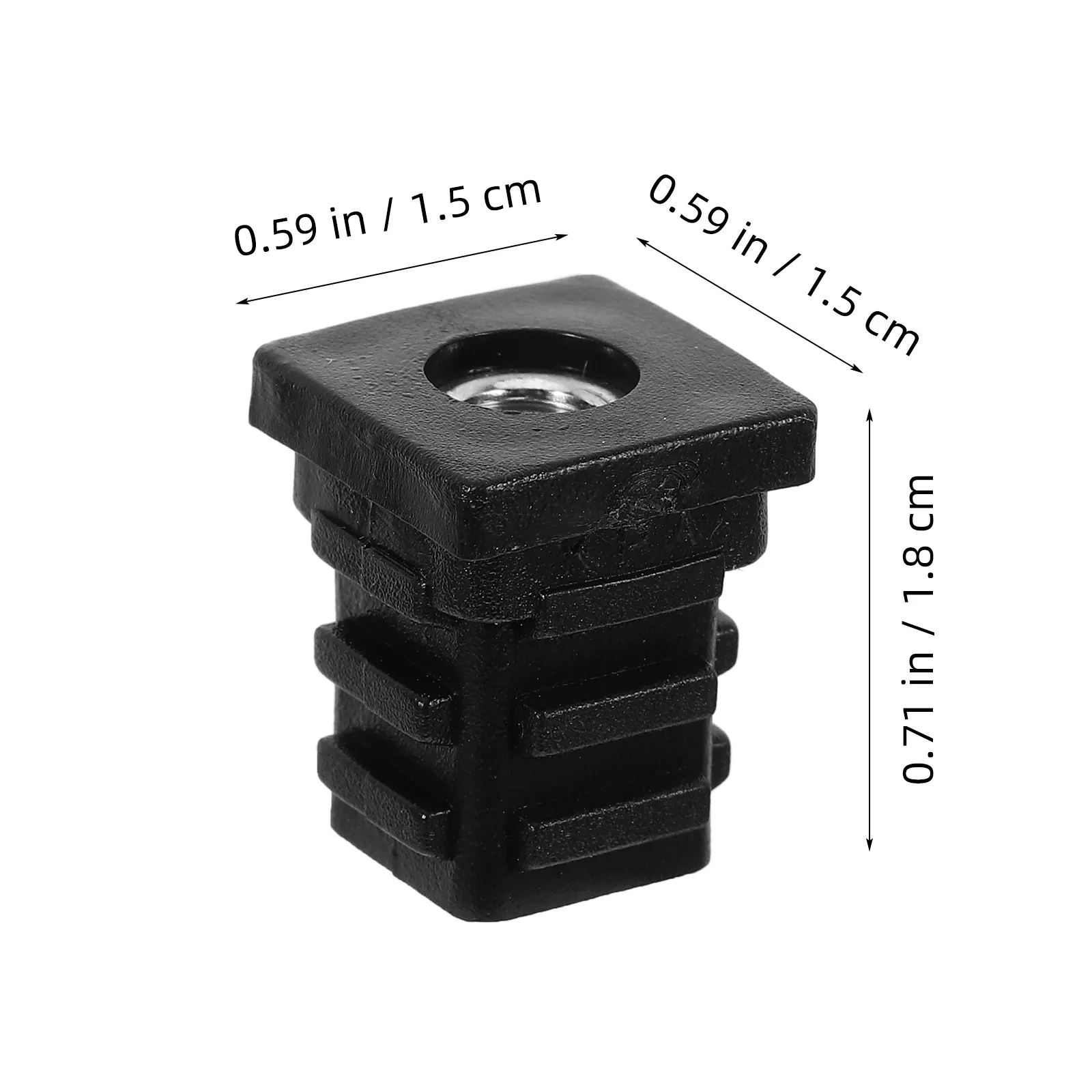 20Pcs Nut Inner Adjustable Threaded Pipe Plugs Plug Caps for Furniture Cabinet Desk Hole Sealing Hole Plugs