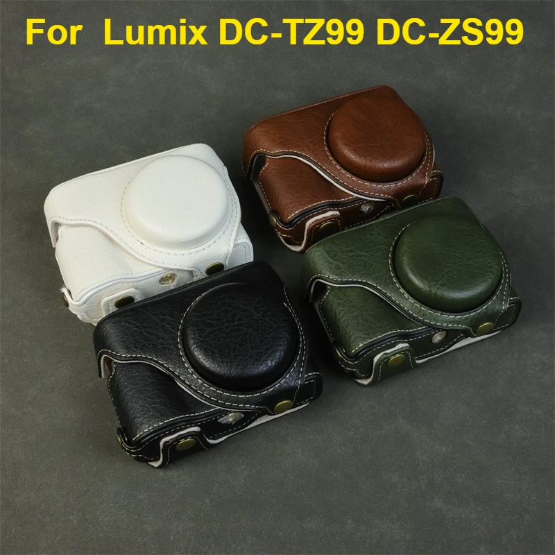 

Сумка для камеры, кожаный чехол для Panasonic Lumix ZS99/TZ99, чехол для камеры, защитный чехол, перфорированный корпус