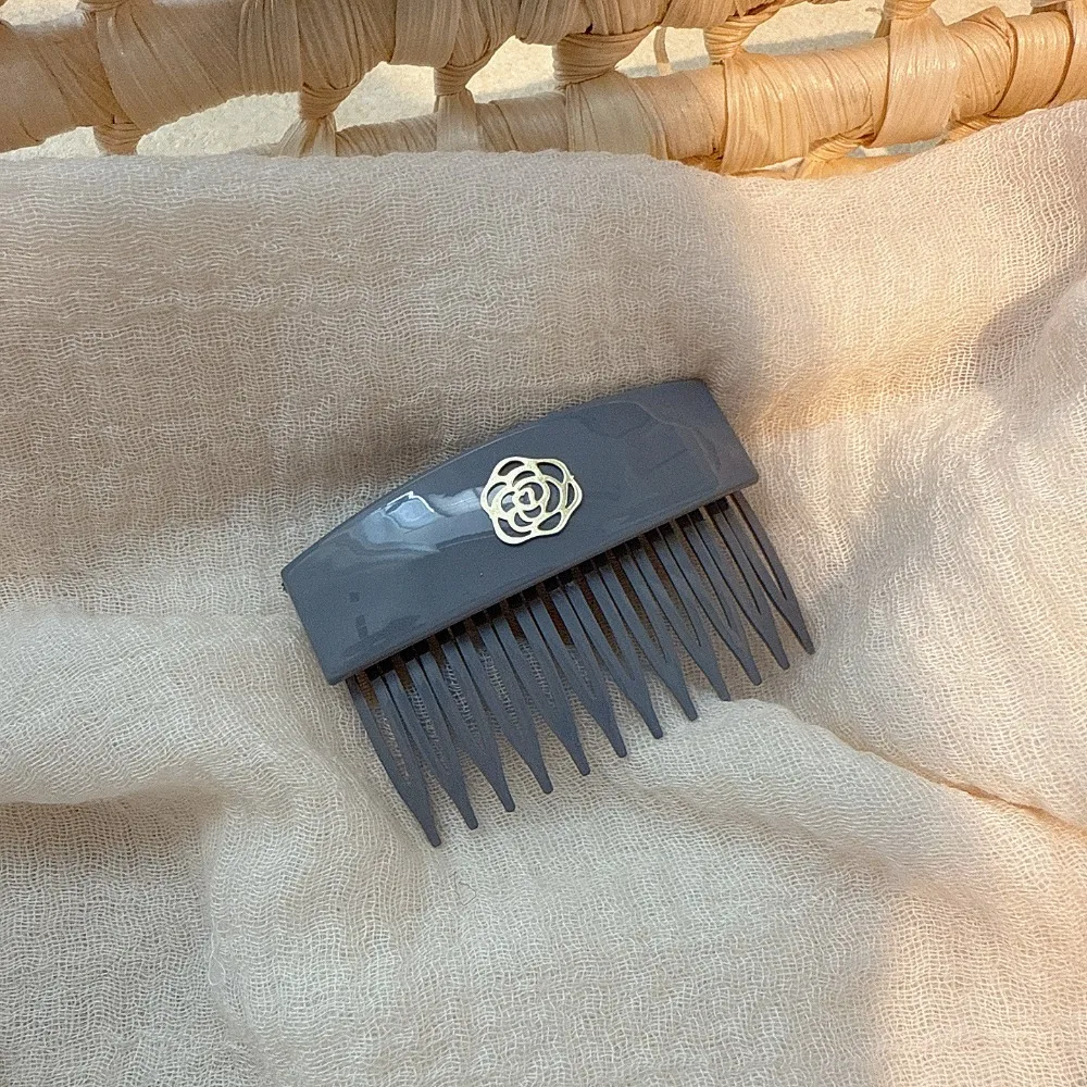

Teeth Hair Comb Hairpin Barrettes Fixed Combs Flower Side Clip Styling Tool Korean Style Headwear Anti Slip Bangs Clip Student