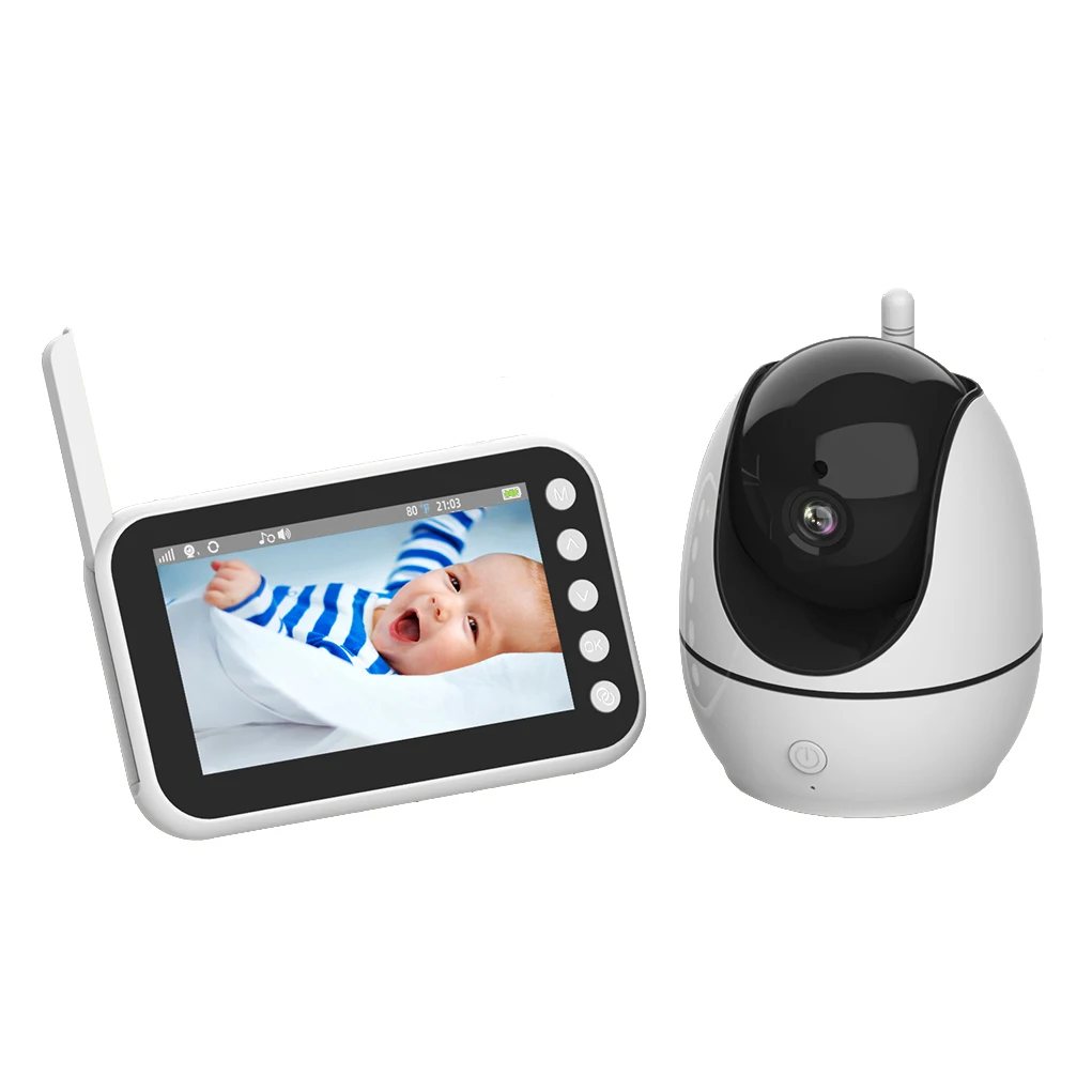 

4.5Inch Screen Temperature Monitoring Intercom Baby Monitor Wireless PTZ Night Vision Feeding Remind BabySitter Baby Camera