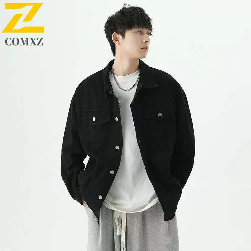 

Men's Casual Jacket Vintage Pure Color Cotton Comfortable Preppy Coat Windproof Spring Autumn Outdoor Walking Sports Outerwear