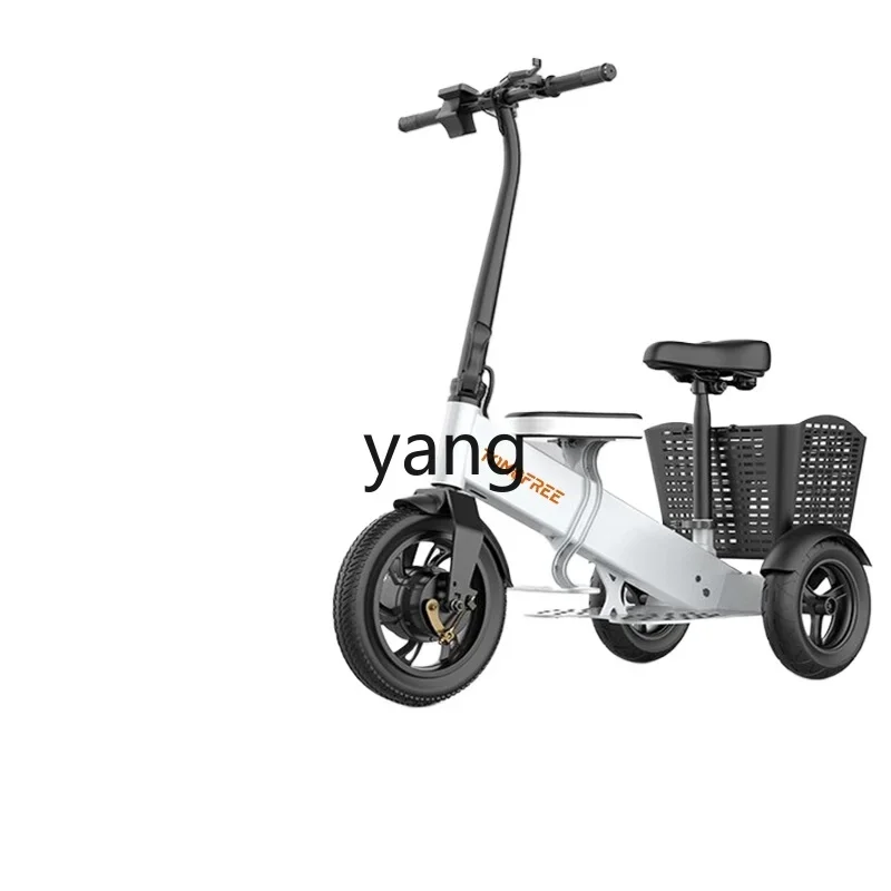 Yjq parent-child electric vehicle small mini transportation folding household electric tricycle with baby