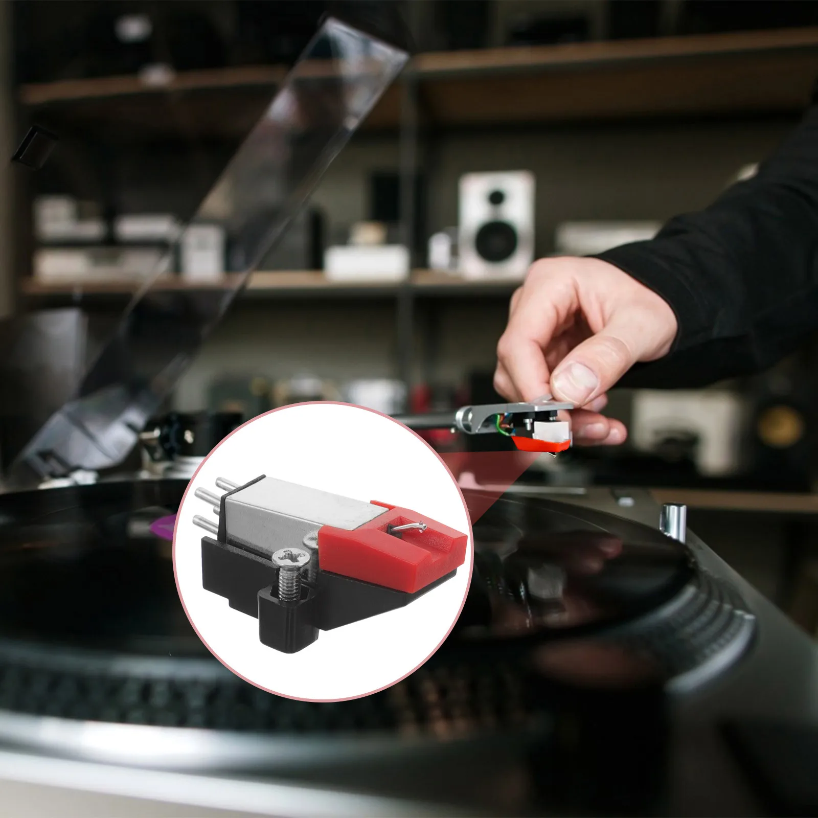 

Stylus Needle Dynamic Phonograph Attachment Durable Replacement for Turntable Record Player Pure Tone Sound Needle