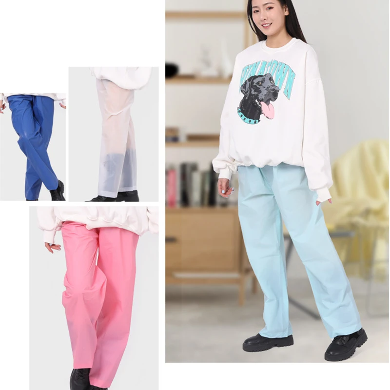 Waterproof Rain Pants PU Snow Trousres Sport Raincoats Outdoor Toddler Playsuit