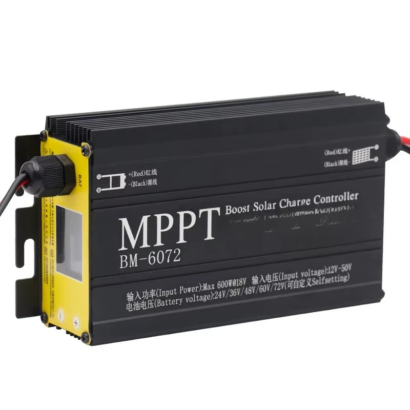 

New MPPT Solar Boost Controller 24v36v48v60v72v 600W Battery Charger Charging Digital Controller