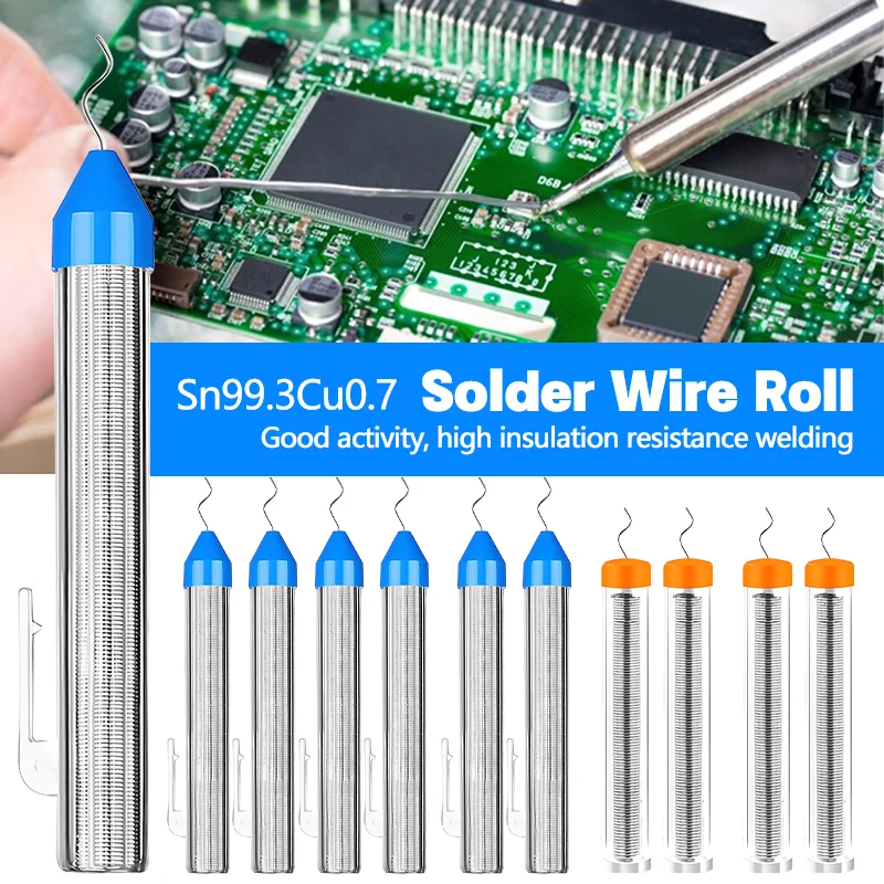 

0.8mm/1mm Pen-Type Solder Wire Sn99.3Cu0.7 Rosin Core Ultra Fine Solder Wire for Precision Electronics PCB Repair and DIY