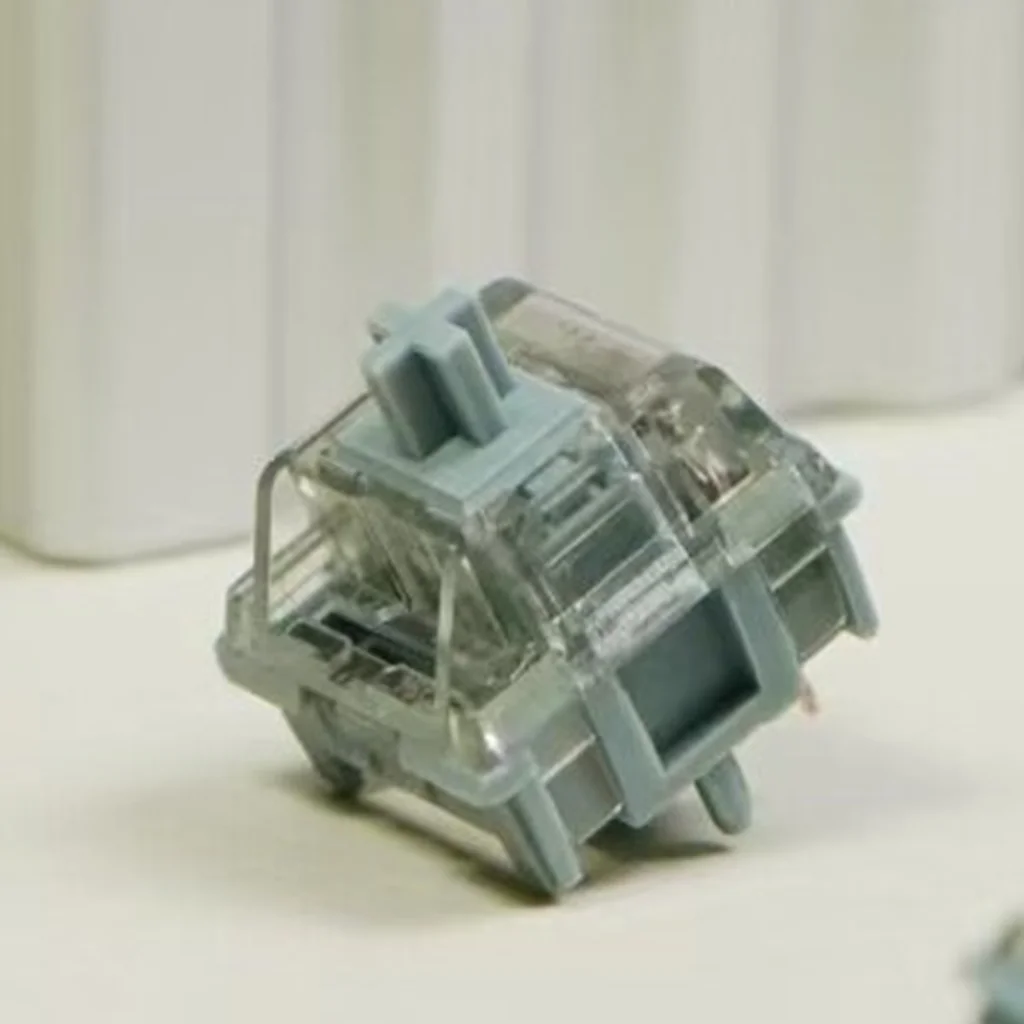 

HMX Pine Moon Switch Mahjong Dull Sound Linear 5 Pins Hot Swap 43g T2 Stem DIY Custom Mechanical Keyboards Switches Speed Silver