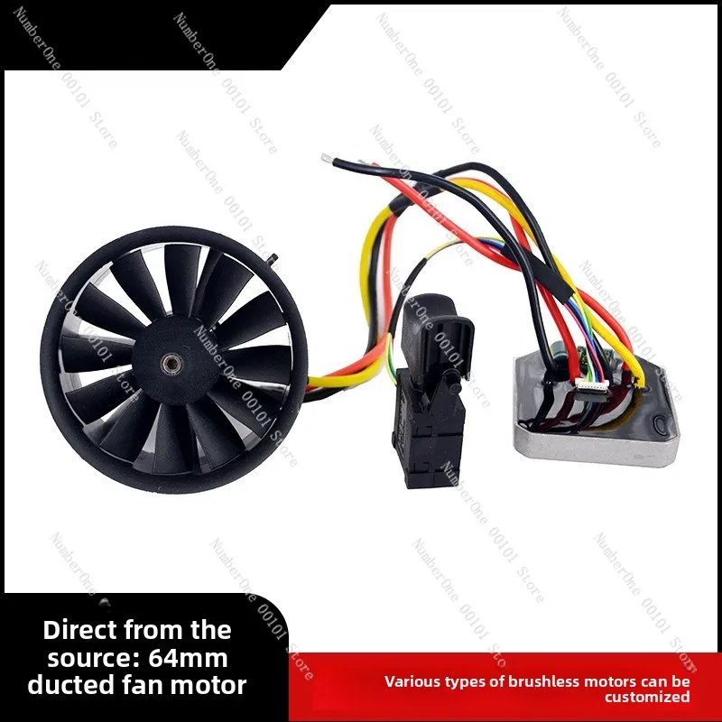 

64mm ducted fan 12-blade 8s outrunner brushless motor for aircraft model fixed wing high-power fan 1503 brushless motor