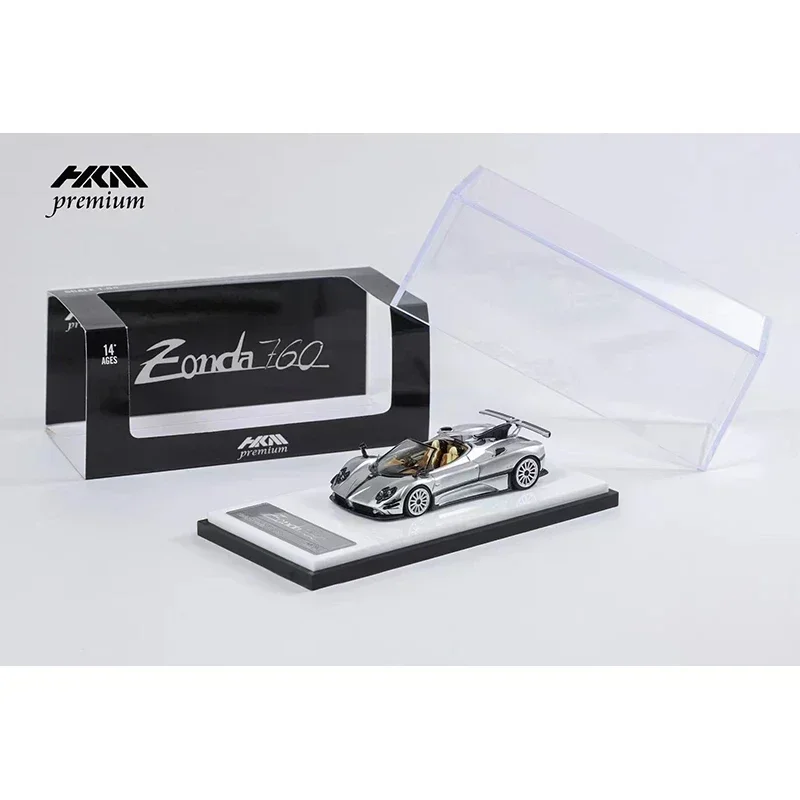HKM 1:64 Zonda 760 Roadster 2022 Diecast Diorama مجموعة نماذج السيارة ألعاب مصغرة