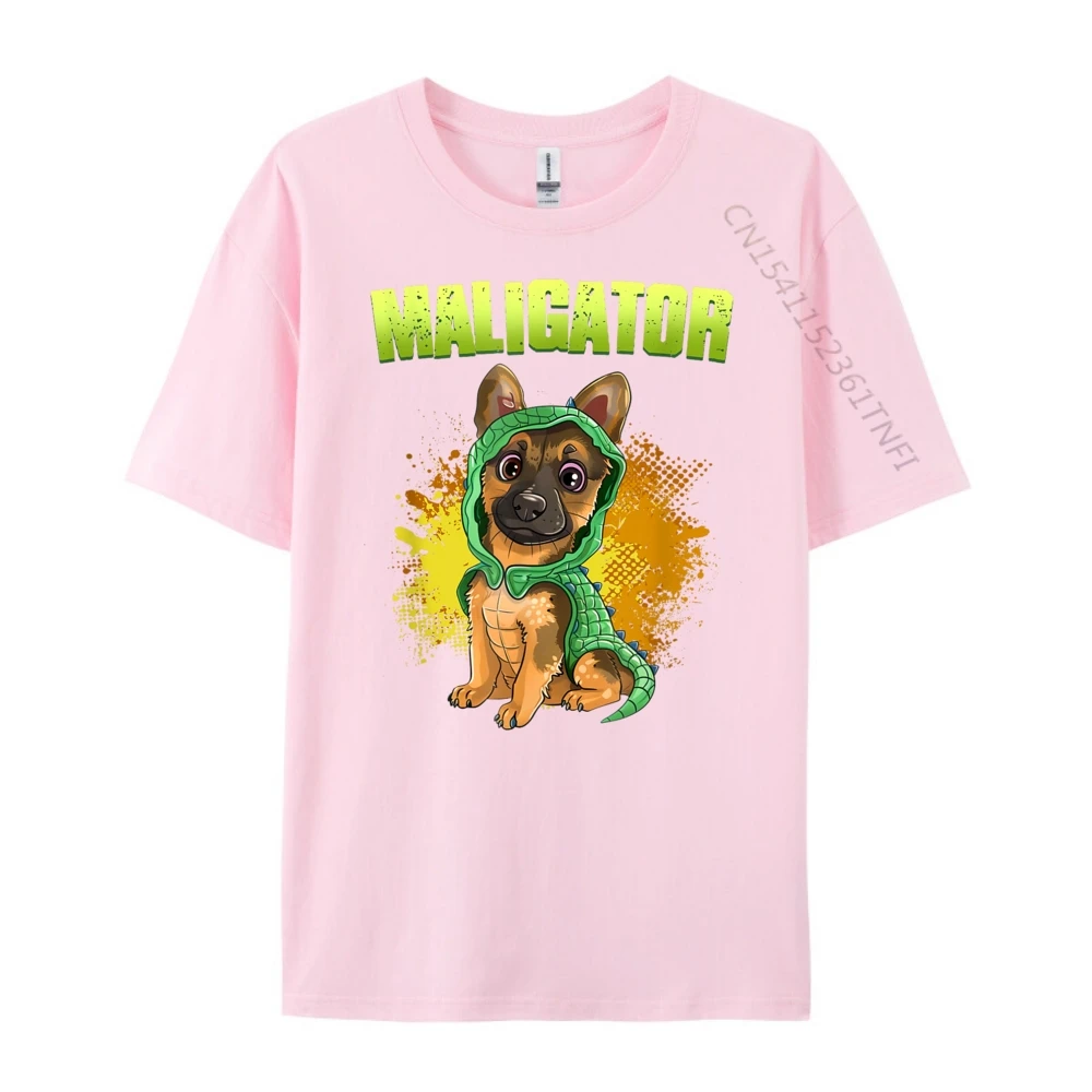 Belgian Malinois Maligator Streetwear Female T-Shirt HOLIDAYS Funny Printed Short Sleeve Tee Shirt Men