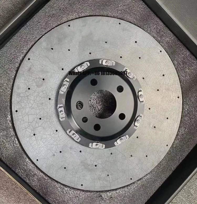 for Mercedes-Benz SL 63 Carbon Fiber Ceramic Rear Brake Discs 360mm*26mm Brake Rotor Upgrade for Enhanced Performance