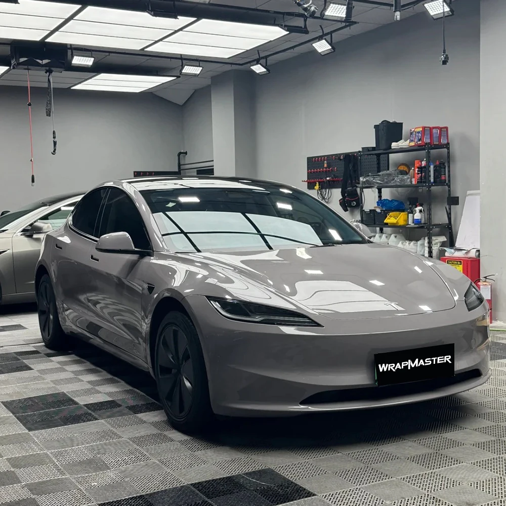 

Wrapmaster Air Bubble Free Car Body Wrapping PET Liner Dove Grey High Performace Auto Sticker