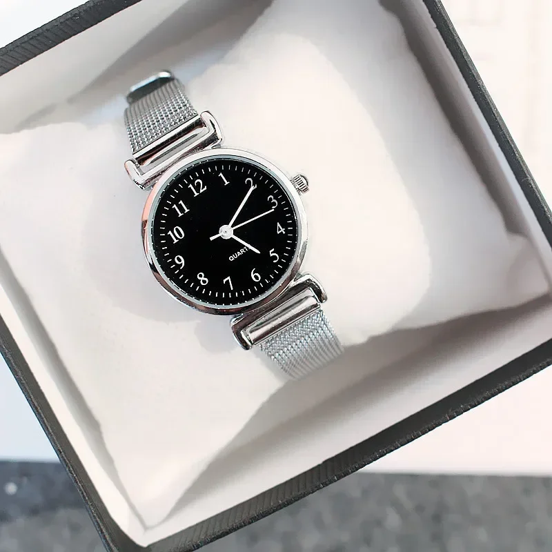 

Fashion Women's Watches Clock Women's Silver Bracelet Watches Small Women Wrist Watch Women Watches