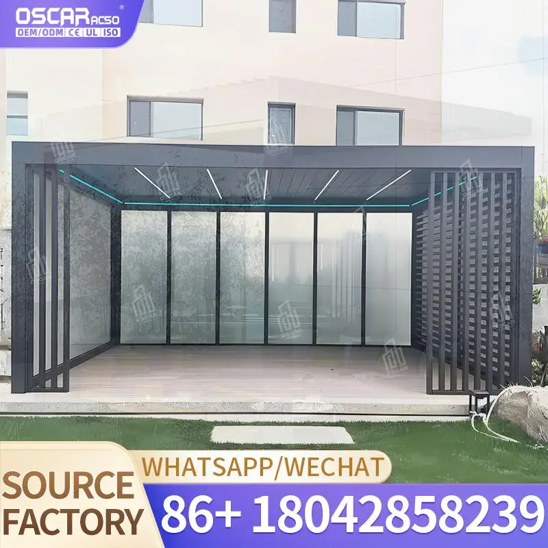 

Современный дизайн 6x3 алюминиевая пергола хорошего качества, настраиваемая для перголы заднего двора, сада, патио