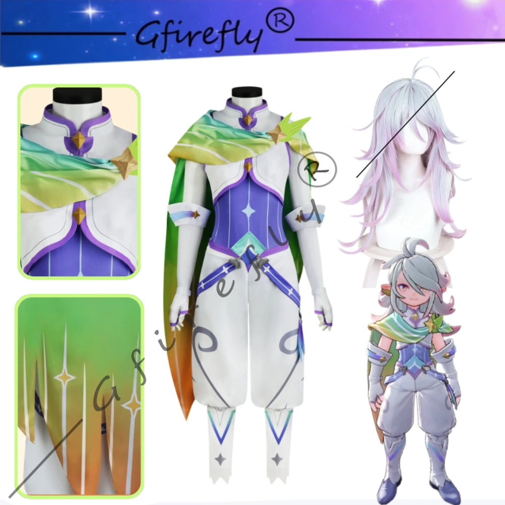 

Roco Kingdom Iris Same Style Cosplay Costume Full Set Unisex Game Role Play Halloween Carnival Party Comic Con Performance Wear