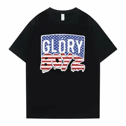 Rapper Chief Keef Glory Boyz T-shirt Men Women Hip Hop Oversized Tshirt Male Vintage Short Sleeve Men's Casual Loose T-shirts