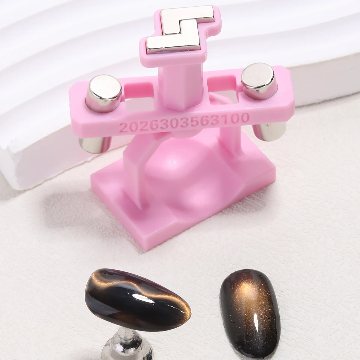 Automatisches Katzenaugen-Nagelwerkzeug, superstarker rotierender Magnet mit Glasperlen für französische Maniküre und Gel-Nagellack. DIY-Nagelkunst-Werkzeug für Anfänger – Detail 20