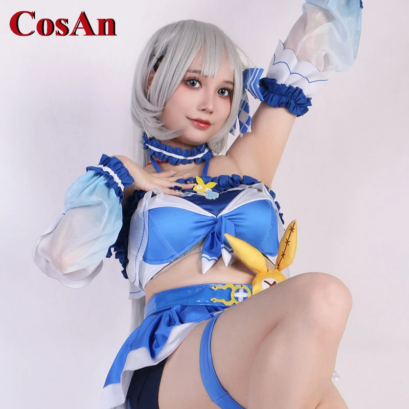 CosAn Game Honkai Impact 3 Bronya Zaychik Cosplay Costume Sweet Lovely Swimsuit Activity Party Role Play Clothing XS-XL New