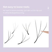 DIYDAY W Shape Eyelashes Extensions W Shaped Bloom 3d 4d 5d 6d 7d 8d Eye Lashes Natural Soft Premade Fan Lash Extensions 6