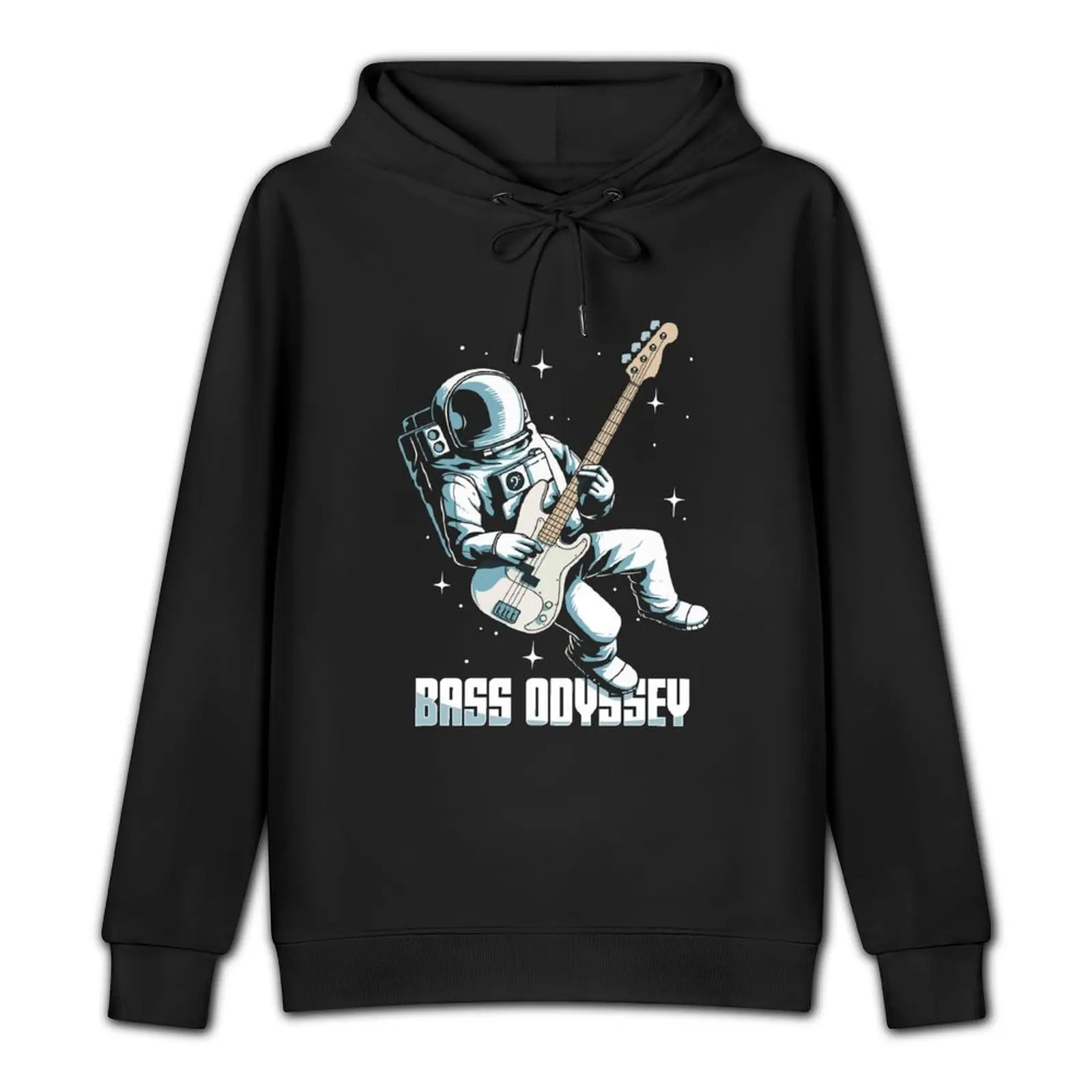 Bass guitar astronaut bass odyssey space for bass player Pullover Hoodie graphic t shirts men oversized hoodie