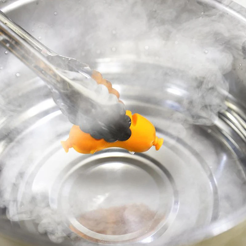 Silicone Shrimp Sausage Pot Lid Lifting Anti Overflow Device Anti Overflow Pot Lid Clip Chopsticks Rack Practical Kitchen Tool