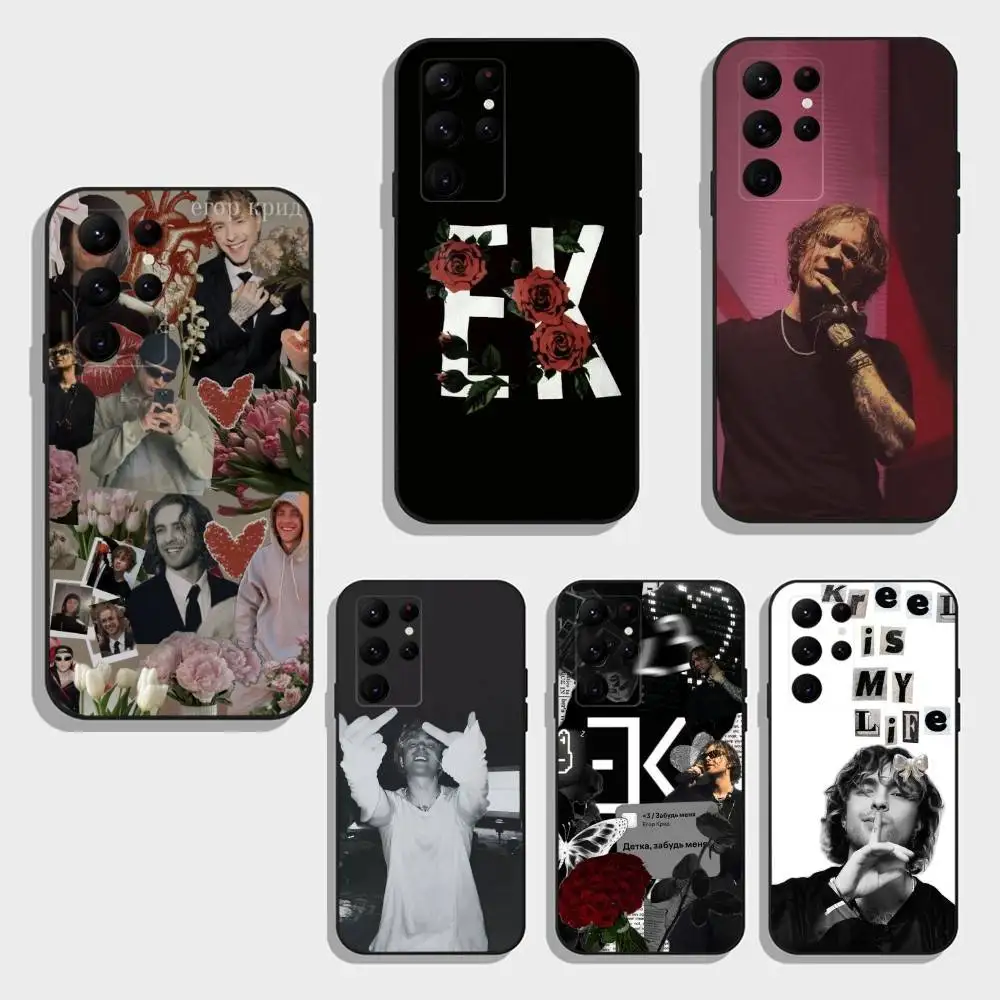 

Rapper E-Egor Singer K-Kreed Phone Case For Samsung S25,S24,S23,S22,S21,S20,Plus,Fe,Lite,Others Black Cover