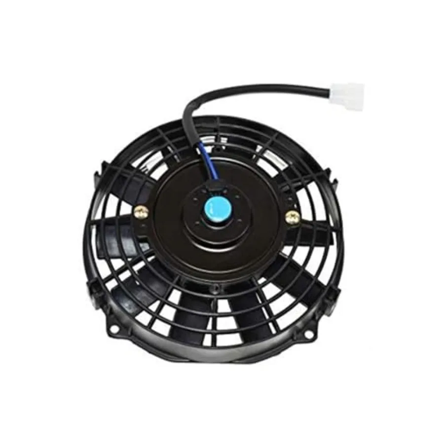 

Universal 8-Inch Radiator Cooling Fan Type 120021-12 V Black - Reversible Blades and 1700 CFM Cooling Fan - Battery-Operated Po