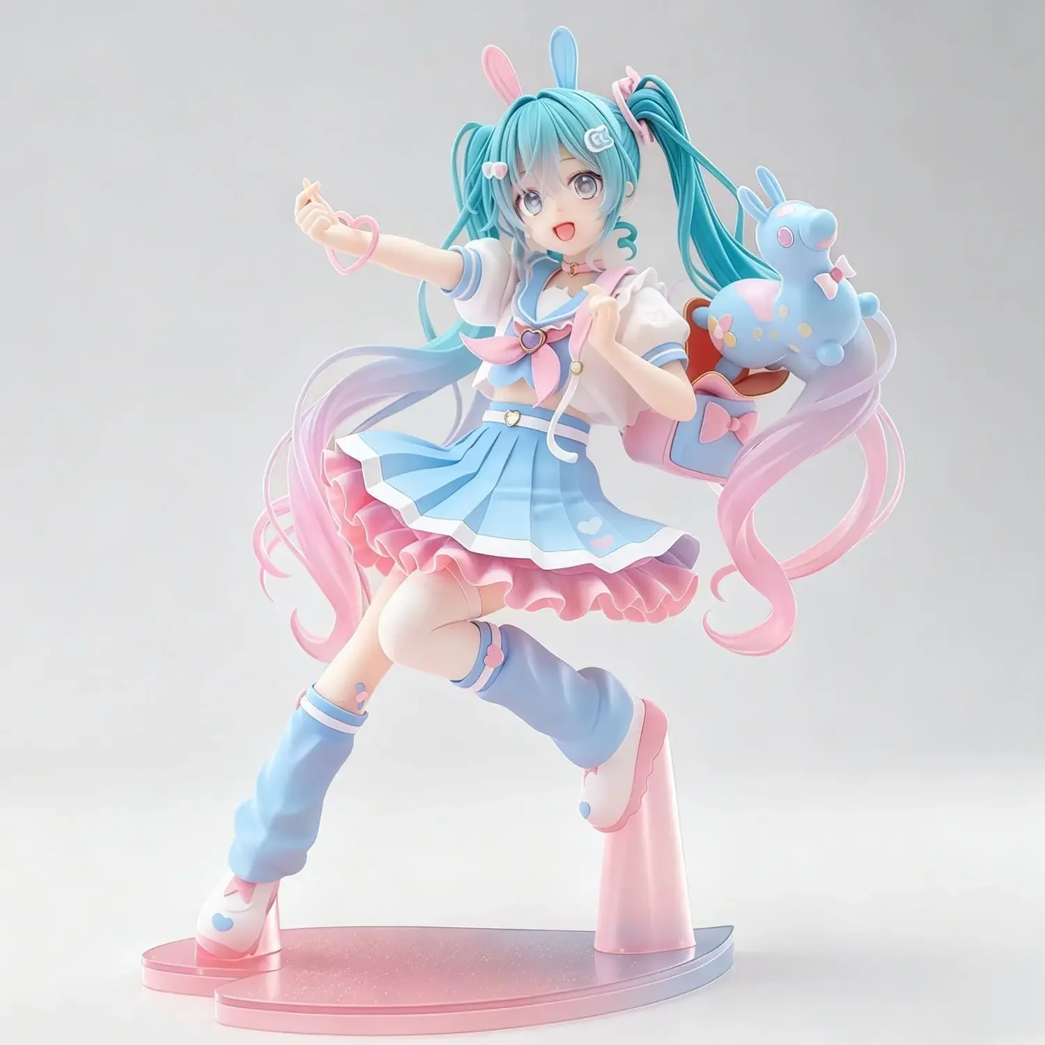 Hatsune Miku Heart-shaped Macaron Anime-related Figurine Toy Finished Model Display Item Limited Edition Statue Gift view 2